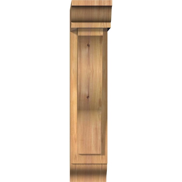 Funston Traditional Smooth Bracket W/ Offset Brace, Western Red Cedar, 5 1/2W X 14D X 26H